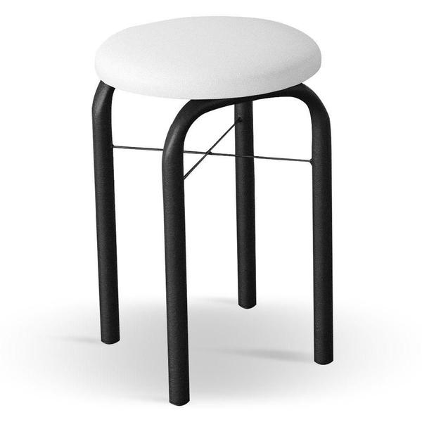 Kit Mesa De Cozinha 120Cm 4 Banquetas F02 Castanho/Branco - MPOZENATO Imagem de Kit Mesa De Cozinha 120Cm 4 Banquetas F02 Castanho/Branco