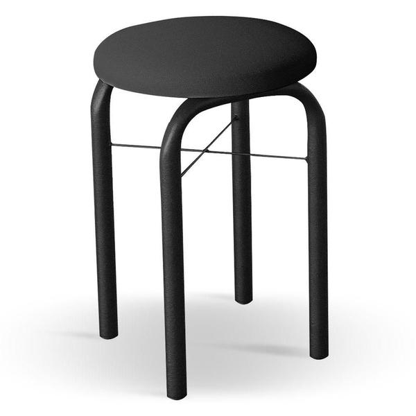 Kit Mesa De Cozinha 120Cm Com 4 Banquetas F02 Castanho/Preto - MPOZENATO Imagem de Kit Mesa De Cozinha 120Cm Com 4 Banquetas F02 Castanho/Preto