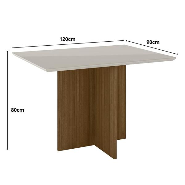 Imagem de Kit Mesa de Jantar Helo Com Vidro 120x90 com 4 Cadeiras Josi