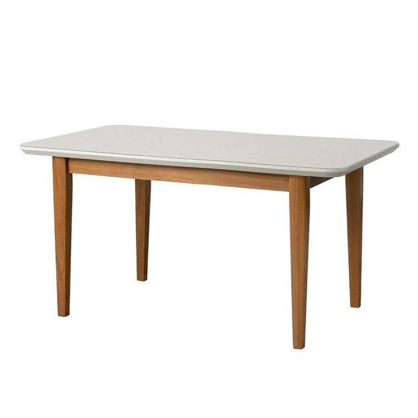 Imagem de Kit Mesa de Jantar Tangará 130cm e 4 Cadeiras Pitanga Cabecasa Madeiramadeira Caramelo/Offwhite/Verde