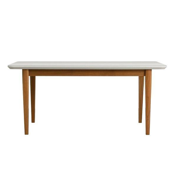 Imagem de Kit Mesa de Jantar Tangará 180cm e 6 Cadeiras Pitanga Cabecasa Madeiramadeira Caramelo/Offwhite/Verde