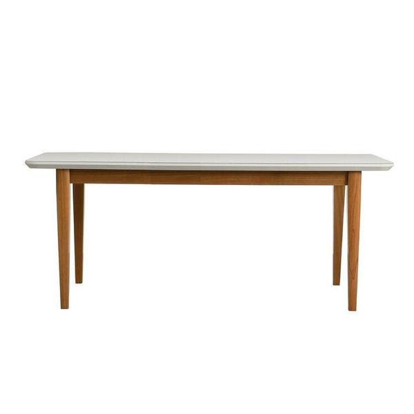 Imagem de Kit Mesa de Jantar Tangará 210cm e 8 Cadeiras Pitanga Cabecasa Madeiramadeira Caramelo/Offwhite/Cinza