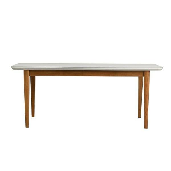 Imagem de Kit Mesa de Jantar Tangará 210cm e 8 Cadeiras Pitanga Cabecasa Madeiramadeira Caramelo/Offwhite