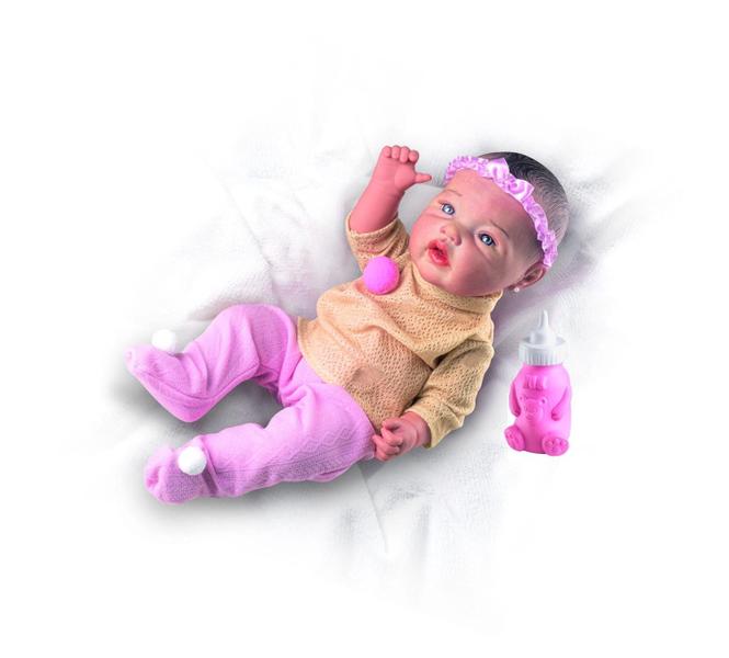 Imagem de Kit Mesa Infantil 2 Cadeira C/ Baby Reborn Menina 100% Vinil