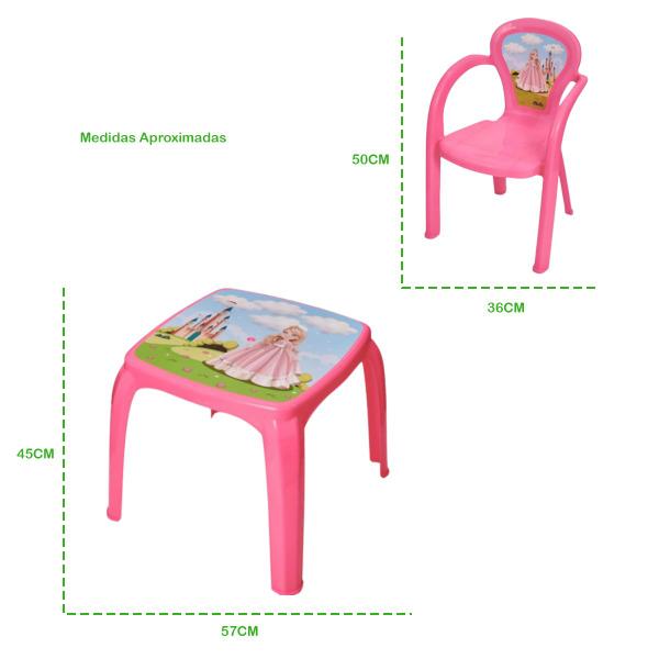 Imagem de Kit Mesa Mesinha 1 Cadeira Infantil Balde Pipoca e Copo 550ml Lanchar