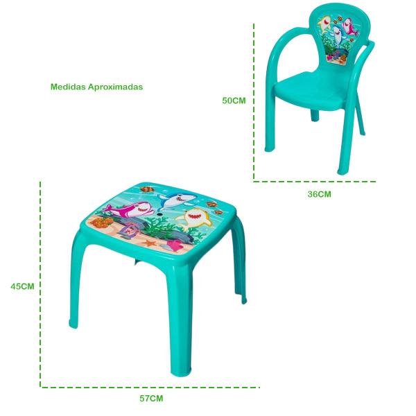 Imagem de Kit Mesa Mesinha 1 Cadeira Infantil Balde Pipoca e Copo 550ml Lanchar