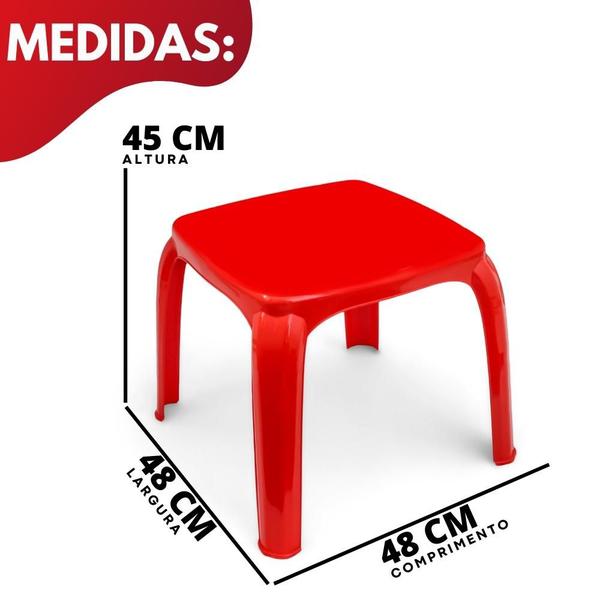 Imagem de Kit Mesa Mesinha Com 2 Cadeiras Brinquedo Infantil Educativo