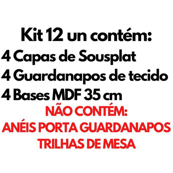 Kit mesa posta cinema filme pipoca capa supla base 12 pçs - Criarte Opções Mesa Posta Imagem de Kit mesa posta cinema filme pipoca capa supla base 12 pçs