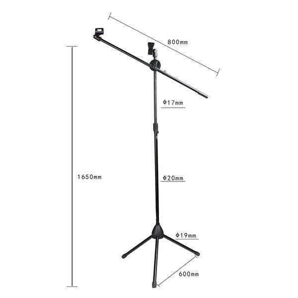 Imagem de Kit Mesa Som Gf-6182 + Microfone Com Fio K57 + Pedestal