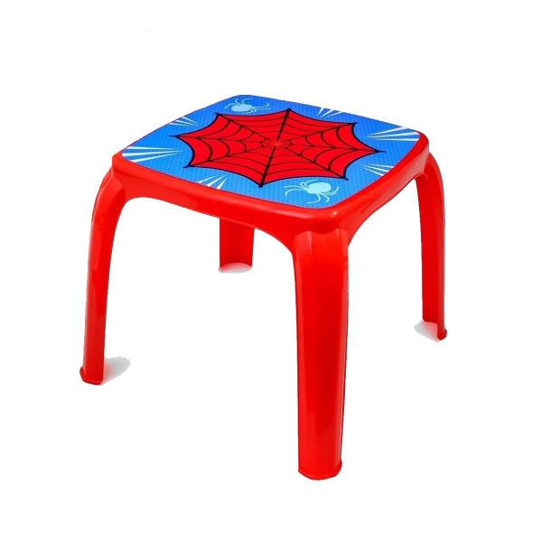 Kit Mesinha Infantil E 2 Cadeiras Menino Aranha Homem Usual - Usual Utilidades Imagem de Kit Mesinha Infantil E 2 Cadeiras Menino Aranha Homem Usual