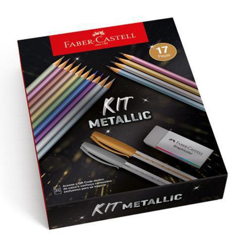 Imagem de Kit Metallic Com 17 Itens Kit/Metal - Faber-Castell