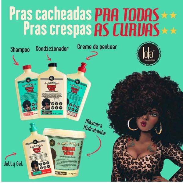 Imagem de Kit Meu Cacho Minha Vida Shampoo e Condicionador 500ml Lola Cosmetics