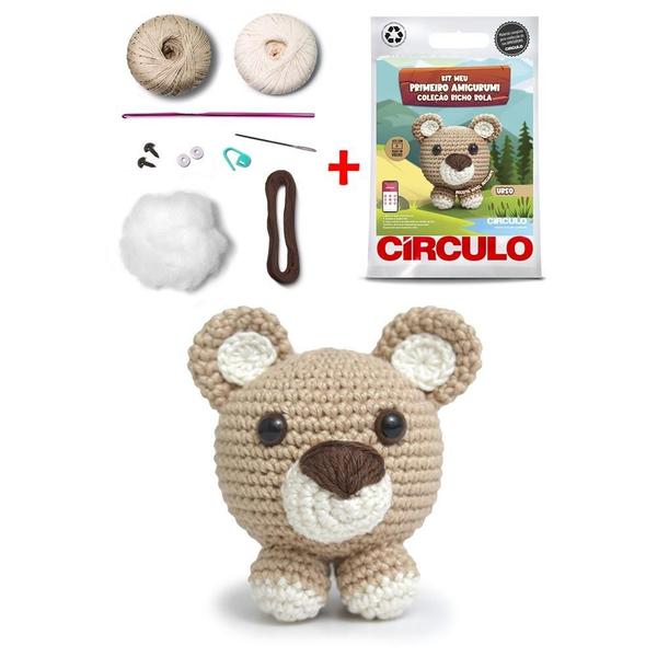 Imagem de Kit Meu Primeiro Amigurumi Bicho Bola Círculo - Urso