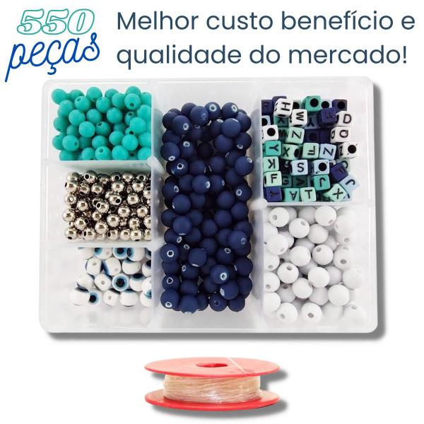 Imagem de Kit Miçanga Infantil Para Pulseira Menino Menina + Mimo