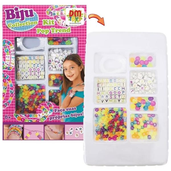 Imagem de Kit Miçangas Biju Collection Pop Trend Do It Yoursel DMToys