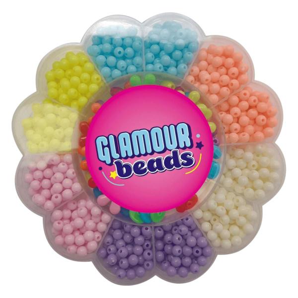 Imagem de Kit Miçangas Glamour Beads Estojo Flor Maleta Toyng 51776