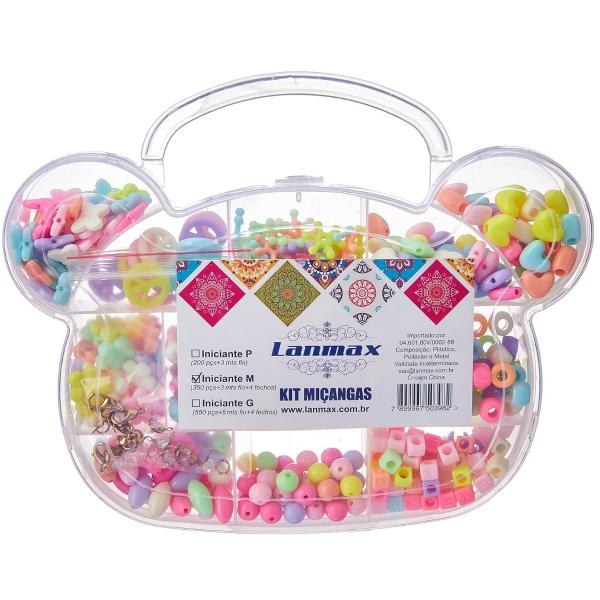 Kit Micangas Infantil Coloridas Montar Pulseiras 350 pecas - LANMAX Imagem de Kit Micangas Infantil Coloridas Montar Pulseiras 350 pecas