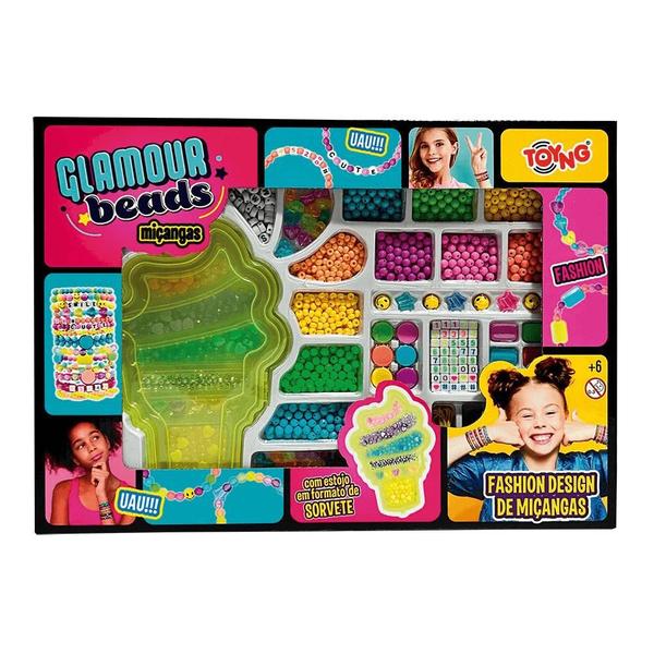 Imagem de Kit Miçangas Infantil Glamour Beads  Criativos escolha o seu