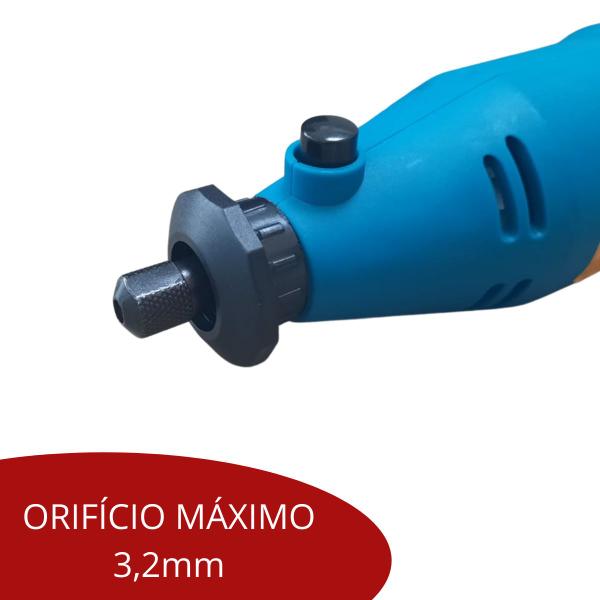 Imagem de Kit Micro Retífica 234 Pçs Acessórios Ferramentas 250W Maleta Retificadeira 220V Importway Iwkmr234