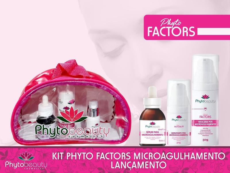 Imagem de Kit Microagulhamento Facial Phytobeauty 3 produtos