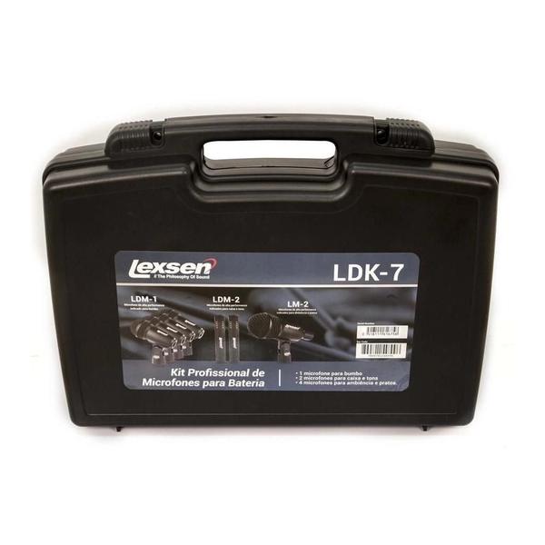 Imagem de Kit Microfone Lexsen Para Bateria Ldk-7 7Pçs+Cabos