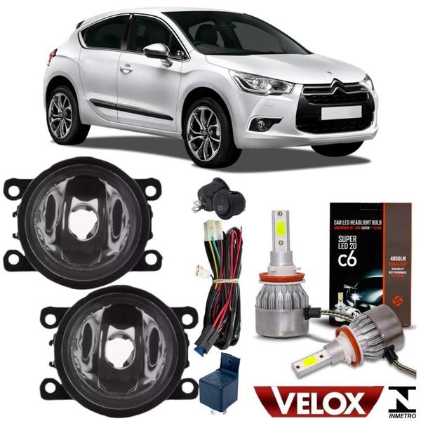 Imagem de Kit milha citroen ds4 2012 13 14 15 2016 e super led 2d