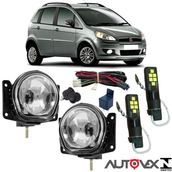 Imagem de KIT MILHA FIAT IDEA 2004 a 2010 Super Branca Led