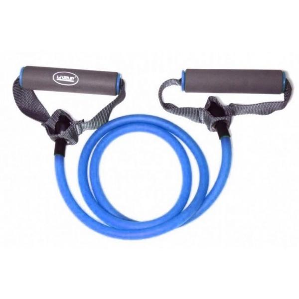 Imagem de Kit Mini Band Forte + Extensor Forte Azul  Liveup Sports 