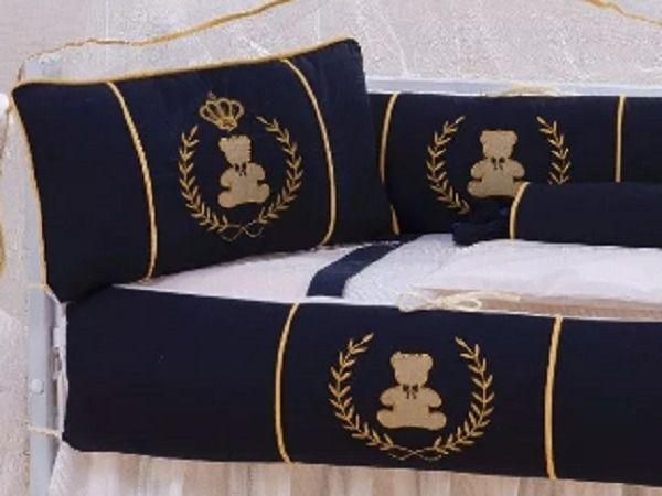 Kit Mini Berço 10 Peças - Urso Encantado - Mariana Baby Confecções Imagem de Kit Mini Berço 10 Peças - Urso Encantado