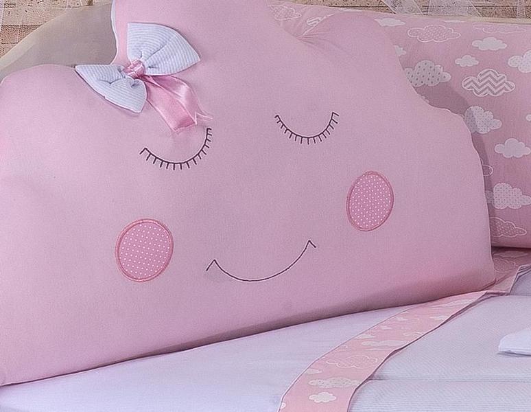 Kit Mini-Berço Meninas 11 Peças - Nuvem Rosa - Enxovalnet Imagem de Kit Mini-Berço Meninas 11 Peças - Nuvem Rosa