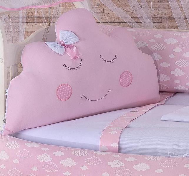 Kit Mini-Berço Meninas 11 Peças - Nuvem Rosa - Enxovalnet Imagem de Kit Mini-Berço Meninas 11 Peças - Nuvem Rosa