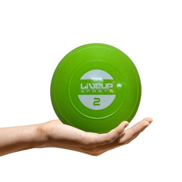 Imagem de Kit Mini Bola de Peso para Exercicios e Fisioterapia de 0,5g e 2kg Liveup  Liveup Sports 