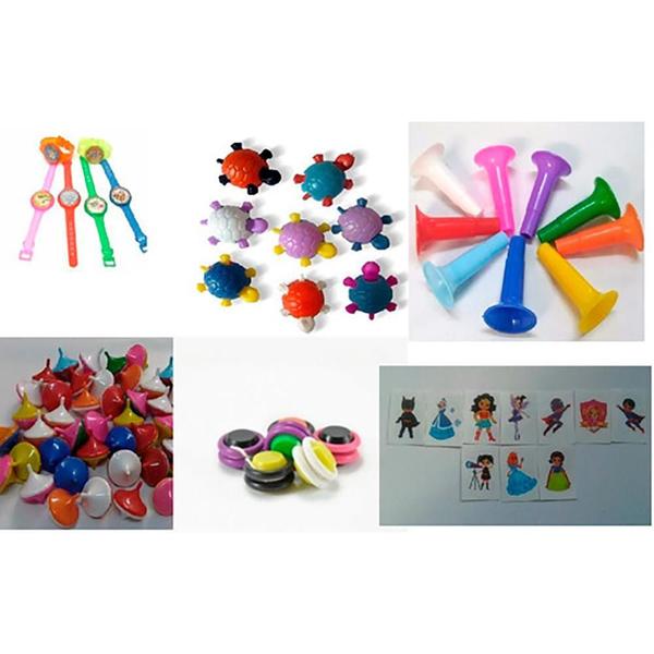 Imagem de Kit Mini Brinquedos Sacolinha Surpresa 60Und