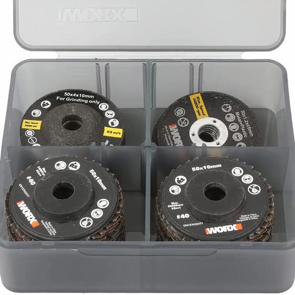 Imagem de Kit Mini Discos de Lixa Abrasivos e de Corte WA7213 WORX