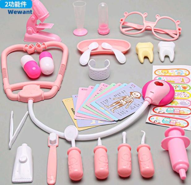 Imagem de kit Mini Doutor OU Doutora Kit Médico Dentista Infantil Brinquedo Infantil para Meninos e Meninas