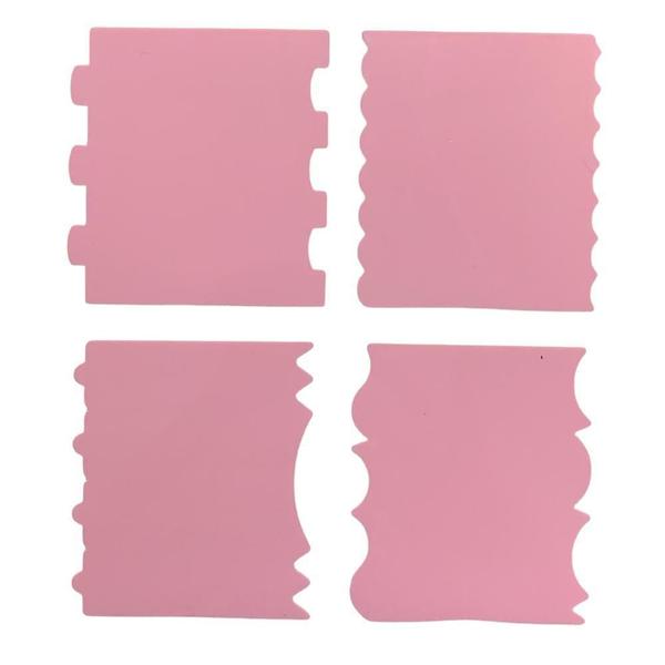 Imagem de Kit Mini Espátulas Decorativas Com 4 Peças - Rosa