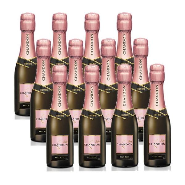 Imagem de Kit Mini Espumante Chandon Baby Brut Rosé 187Ml 12 Unidades