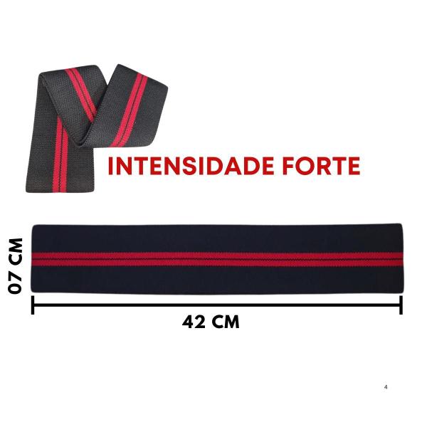 Imagem de Kit Mini Hip Band Forte Faixa Elástica + Par Caneleira Tornozeleira De Peso Profissional + Colchonete Maleta Dobrável D50 De Academia Treino Funcional