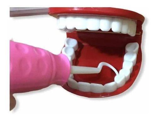 Imagem de Kit Mini Maleta Dentista Menina Rosa Aprendendo Escovar