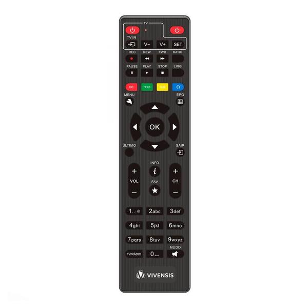 Imagem de Kit Mini Parabólica 60 cm + Receptor Vx10 com Kit Instalação Banda KU Full HD Vivensis