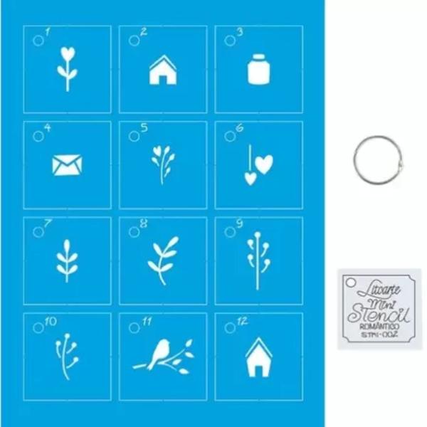 Imagem de Kit Mini Stencil Romantico Stmi-002