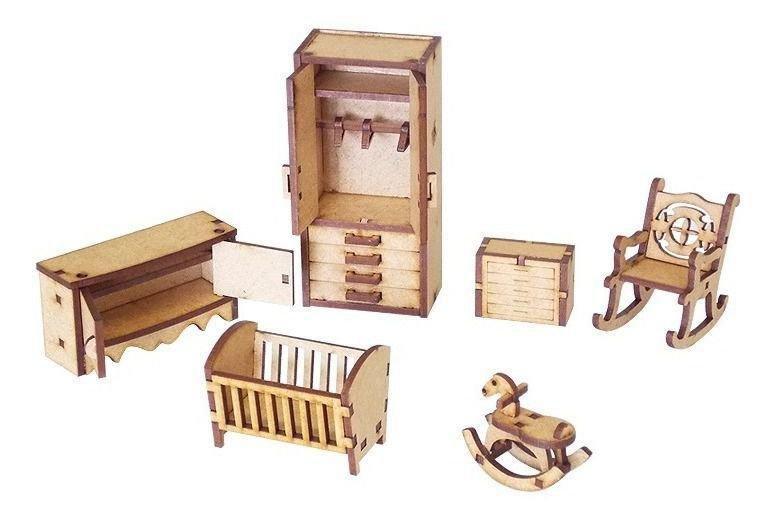 Imagem de Kit Miniatura Quarto De Bebe K2002