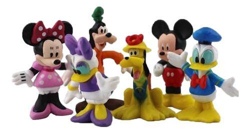 Imagem de Kit Miniaturas Bonecos Mickey Mouse Pato Donald Disne A4