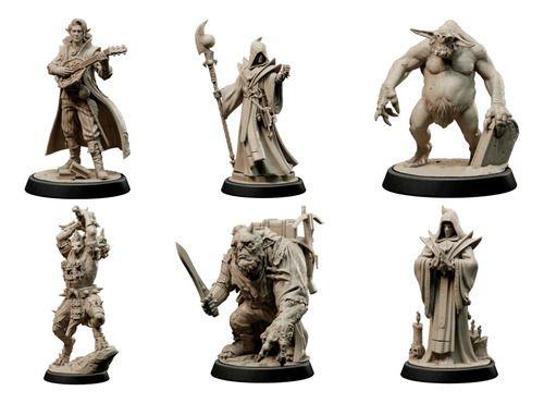 Imagem de Kit Miniaturas Culto Voraz 6 Peças Nº 6 Dungeons And Dragons