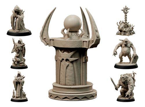 Imagem de Kit Miniaturas Culto Voraz 7 Peças Nº 4 Dungeons And Dragons