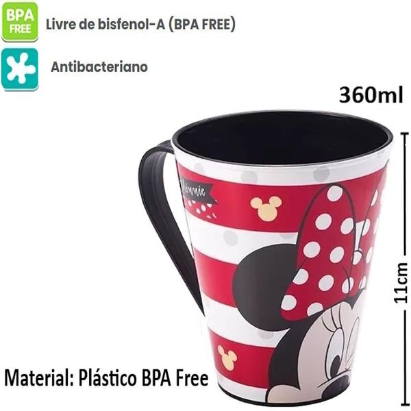 Imagem de Kit Minnie 2 Copos Canecas Lanche Infantil Plasutil