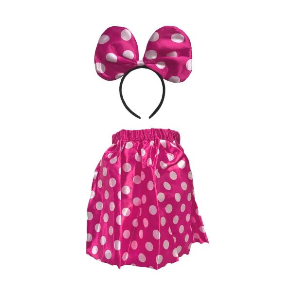 Imagem de Kit Minnie Infantil com Saia e Tiara