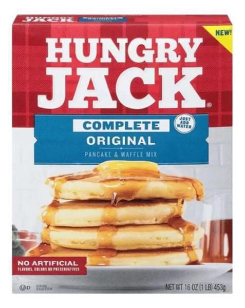 Kit Mistura Panqueca Pancake Hungry Jack + Maple Syrup 15% Imagem de Kit Mistura Panqueca Pancake Hungry Jack + Maple Syrup 15%