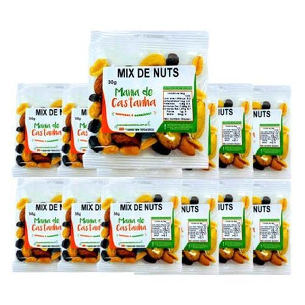 Kit Mix De Nuts 20X30G - Mania De Castanha Imagem de Kit Mix De Nuts 20X30G