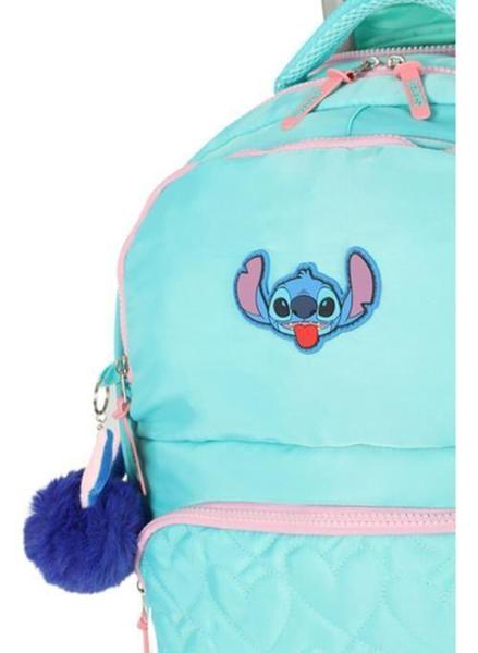 Imagem de Kit Mochila Carrinho 360 Haste Dupla Porta Notebook Stitch - Luxcel